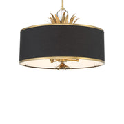 Minka Lavery Caprio 2-Light Wall Sconce | Modern Natural Brushed Brass Steel and Black/White Fabric Shade | Living Room & Bedroom | Model 4582-672