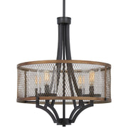 Minka Lavery Marsden Commons 21in 1-Light Pendant | Industrial Smoked Iron with Aged Gold and Clear Glass | Kitchen Island & Dining | Model 4694-107