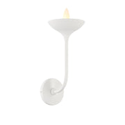 Minka Lavery Ryton 1-Light Wall Sconce | Contemporary Plaster White Steel | Bathroom & Hallway Accent Light | 6.88 x 8.38 x 15.5 in | Model 4711-892