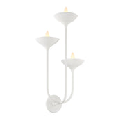 Minka Lavery Ryton 3-Light Wall Sconce | Transitional Plaster White Steel and White Glass | Living Room & Bedroom Accent | Model 4713-892