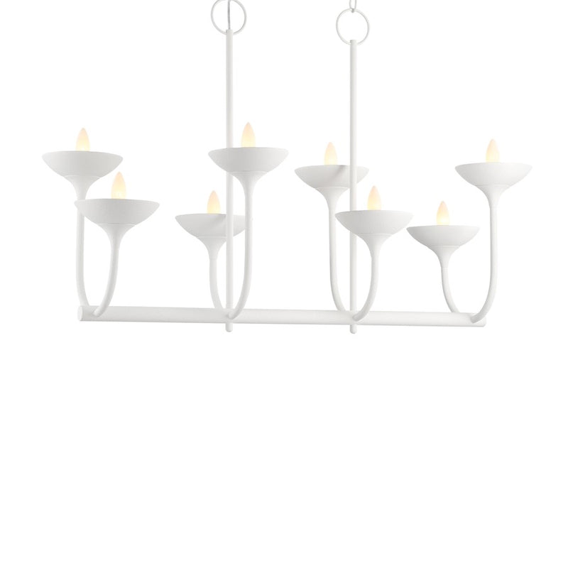 Minka Lavery Ryton 30in 6-Light Chandelier | Traditional Plaster White Steel | Dining Room & Living Room | 30 x 27 in | Model 4716-892