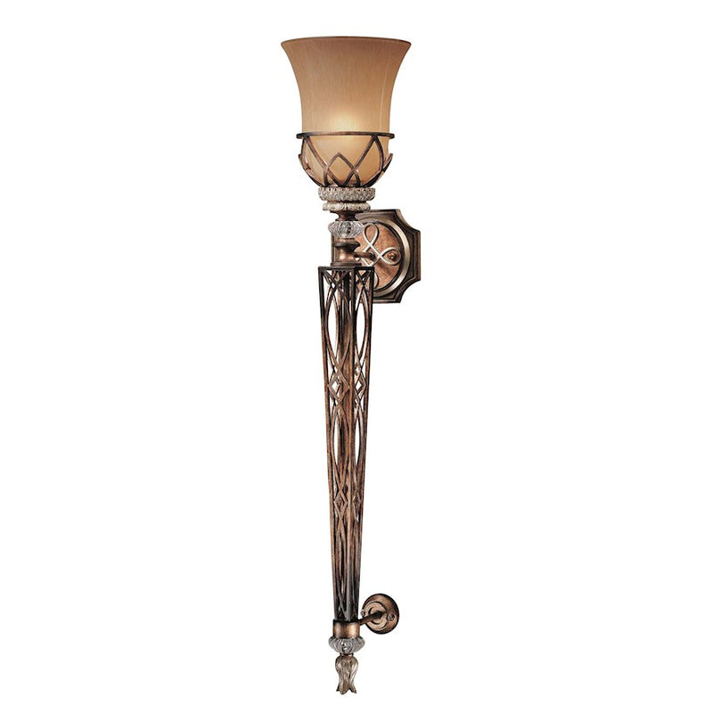 Minka Lavery Aston Court 36in 1-Light Wall Sconce | Traditional Aston Court Bronze | Hallway & Entryway Accent | 7 x 8 x 36 in | Model 4750-206