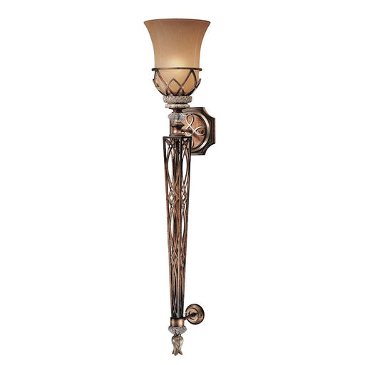 Minka Lavery Aston Court 36in 1-Light Wall Sconce | Traditional Aston Court Bronze | Hallway & Entryway Accent | 7 x 8 x 36 in | Model 4750-206