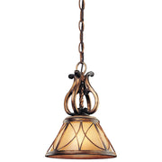 Minka Lavery Aston Court 10in 1-Light Mini Pendant | Traditional Aston Court Bronze | Kitchen Island & Dining Room | 10 x 10 x 14 in | Model 4751-206
