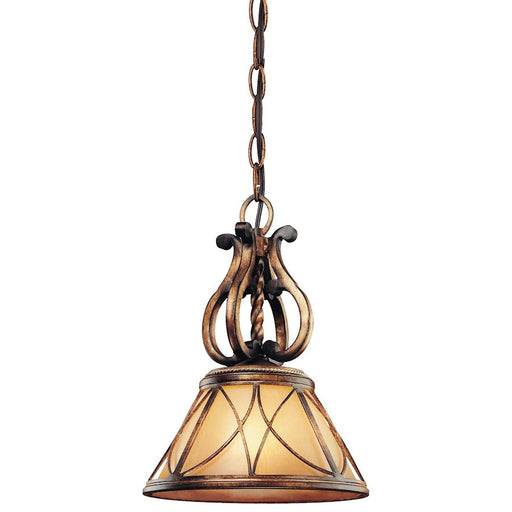 Minka Lavery Aston Court 10in 1-Light Mini Pendant | Traditional Aston Court Bronze | Kitchen Island & Dining Room | 10 x 10 x 14 in | Model 4751-206