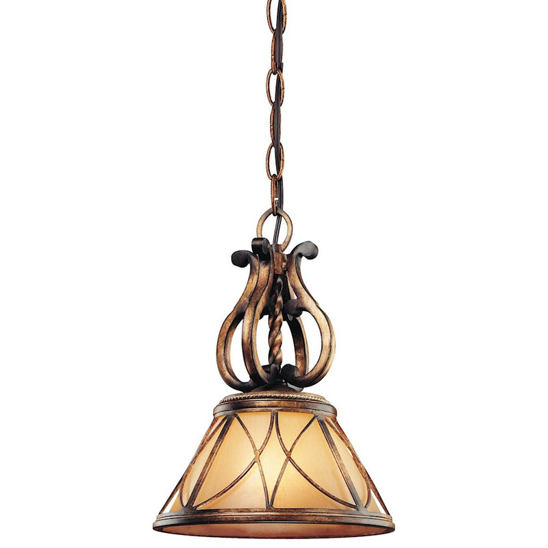 Minka Lavery Aston Court 10in 1-Light Mini Pendant | Traditional Aston Court Bronze | Kitchen Island & Dining Room | 10 x 10 x 14 in | Model 4751-206