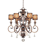 Minka Lavery Aston Court 32in 6-Light Chandelier | Traditional Aston Court Bronze | Dining Room & Living Room | 32 x 32 x 37 in | Model 4757-206