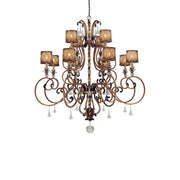 Minka Lavery Aston Court 52in 12-Light Chandelier | Traditional Aston Court Bronze | Grand Dining Room & Entryway | 52 x 52 x 56 in | Model 4758-206