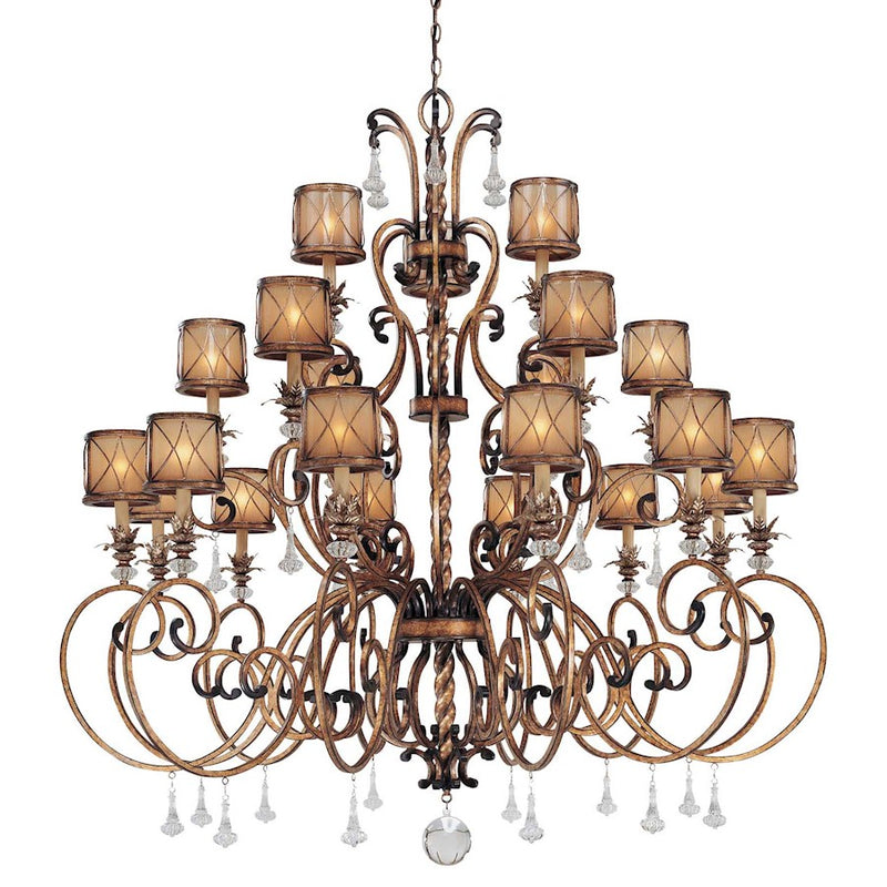 Minka Lavery Aston Court 59in 21-Light Chandelier | Traditional Aston Court Bronze | Grand Foyer & Ballroom | 59 x 59 x 60 in | Model 4759-206