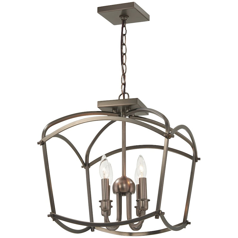 Minka Lavery Maddox Roe 16in 1-Light Vanity Light | Industrial Iron Ore and Gold Dust Highlight Steel | Bathroom & Powder Room | Model 4773-281