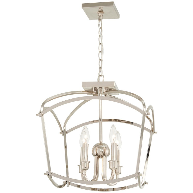 Minka Lavery Maddox Roe 16in 2-Light Vanity Light | Transitional Polished Nickel Steel | Bathroom Vanity | 16 x 16 x 16 in | Model 4773-613