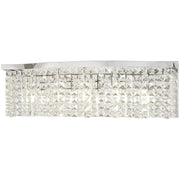 Minka Lavery Concentus 26in 5-Light Bath Vanity | Modern Chrome Steel and Clear Crystal | Bathroom & Powder Room Vanity Light | Model 4805-77