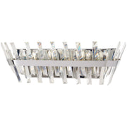 Minka Lavery Echo Radiance 24in 5-Light Bath Vanity | Modern Chrome Steel and Clear Glass | Bathroom & Powder Room Vanity Light | Model 4814-77