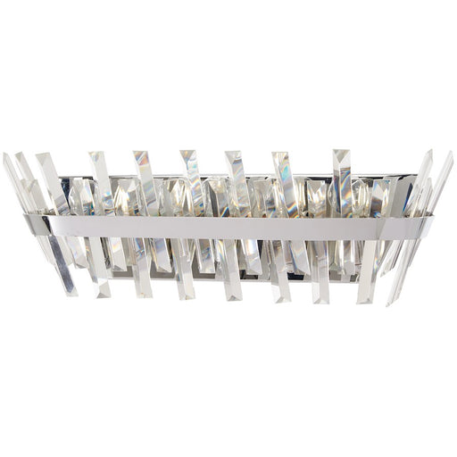 Minka Lavery Echo Radiance 24in 5-Light Bath Vanity | Modern Chrome Steel and Clear Glass | Bathroom & Powder Room Vanity Light | Model 4814-77