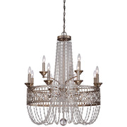 Minka Lavery Lucero 30in 15-Light Chandelier | Traditional Florentine Silver | Dining Room & Living Room | 30 x 30 x 36 in | Model 4849-276