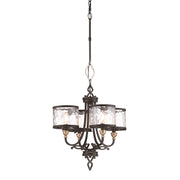 Minka Lavery Wyndmere 18in 4-Light Chandelier | Transitional Sand Coal with Gold Highlights | Dining Room & Foyer | 18 x 18 x 20 in | Model 4854-686