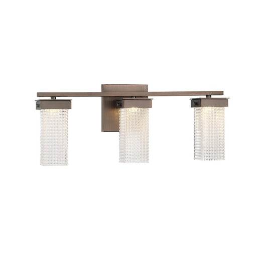 Minka Lavery Dewberry Lane 20in 3-Light LED Bath Vanity Light | Transitional Dark Brushed Bronze | Bathroom Vanity | 20 x 20 x 8 in | Model 4903-267-L
