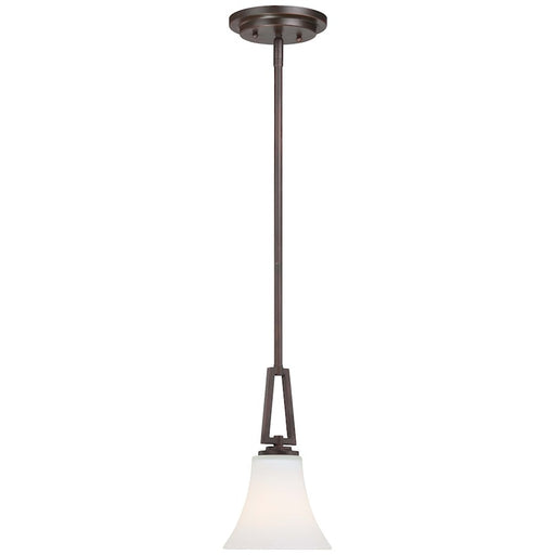 Minka Lavery Middlebrook 10in 1-Light Mini Pendant | Transitional Vintage Bronze | Kitchen Island & Dining Room | 6 x 6 x 10 in | Model 4931-284