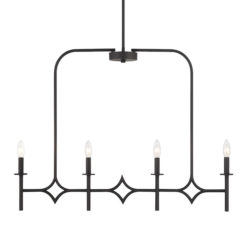 Minka Lavery Muncie 24.5in 5-Light Chandelier | Transitional Coal Steel | Dining Room & Living Room | 24.5 x 23 in | Model 5035-66A
