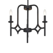 Minka Lavery Muncie 24.5in 5-Light Chandelier | Transitional Coal Steel | Dining Room & Living Room | 24.5 x 23 in | Model 5035-66A