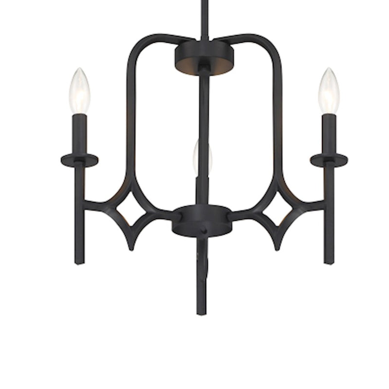 Minka Lavery Muncie 24.5in 5-Light Chandelier | Transitional Coal Steel | Dining Room & Living Room | 24.5 x 23 in | Model 5035-66A