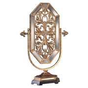 Minka Lavery Tuscan Gold 16x25in Wall Mirror | Gold Metal Frame with Mirror Accent | Entryway & Powder Room | 16.5 x 25.5 x 1.5 in | Model 50680-191