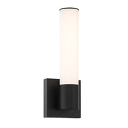 Minka Lavery Vantage 36in 1-Light LED Wall Sconce | Chrome and White PC Lens Modern Architectural | Hallway & Living Room Accent | Model 5075-77-L