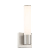 Minka Lavery Vantage 36in 1-Light LED Wall Sconce | Chrome and White PC Lens Modern Architectural | Hallway & Living Room Accent | Model 5075-77-L