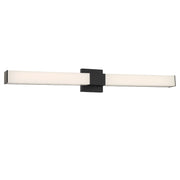 Minka Lavery Vantage 36in 1-Light LED Wall Sconce | Modern Coal Steel and White PC Lens | Hallway & Living Room Accent | Model 5076-66A-L