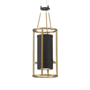 Minka Lavery Levitation LED Mini Pendant | Contemporary Sand Coal & Soft Brass Steel and Faux Alabaster Glass | Kitchen Island & | Model 5085-781-L
