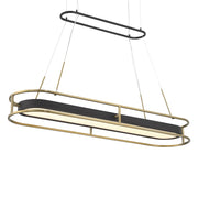 Minka Lavery Levitation LED Mini Pendant | Contemporary Sand Coal & Soft Brass Steel and Faux Alabaster Glass | Kitchen Island & | Model 5085-781-L