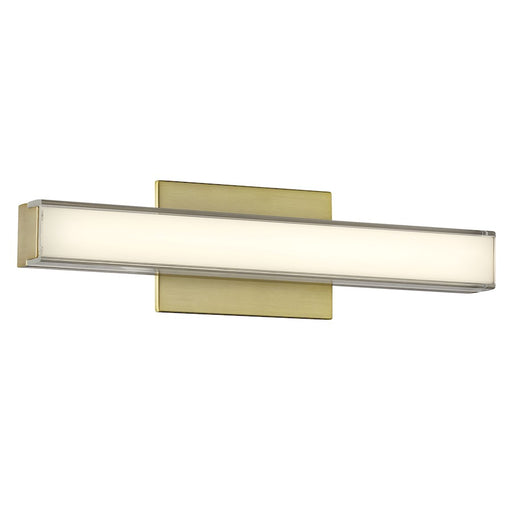 Minka Lavery Vantage 1 Light 18" LED Bath Vanity, Ashen Brass /Clear - 511-787-L