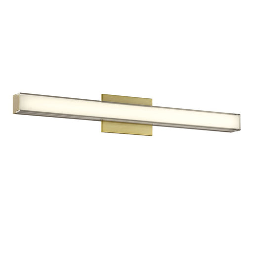 Minka Lavery Vantage 1 Light 30" LED Bath Vanity, Ashen Brass /Clear - 513-787-L