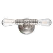 Minka Lavery Downtown Edison 28in 5-Light Chandelier | Industrial White and Soft Brass with Clear Glass | Dining Room & Living Room | Model 5139-799