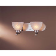 Minka Lavery Paradox 18in 2-Light Vanity Light | Brushed Nickel Transitional | Bathroom Vanity | 18 x 8 x 7 in | Model 5422-84-PL