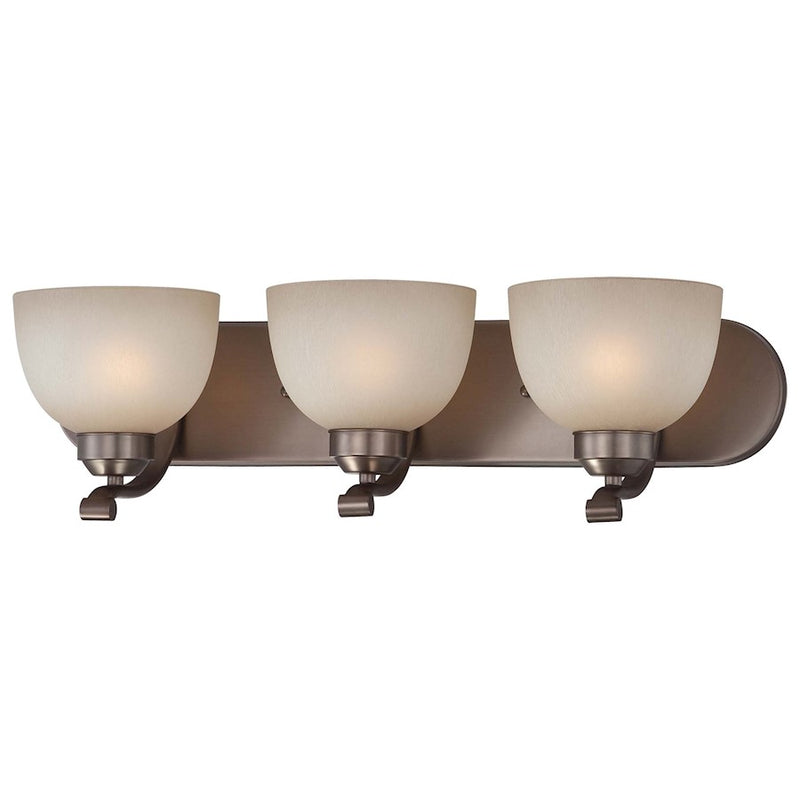 Minka Lavery Paradox 24in 3-Light Vanity Light | Transitional Harvard Court Bronze | Bathroom Vanity | 24 x 8 x 7 in | Model 5423-281