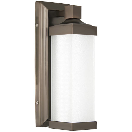 Minka Lavery LED Wall Sconce | Transitional Harvard Court Bronze and Clear Glass | Bathroom & Hallway Accent | 5 x 4 x 13 in | Model 5501-281-L