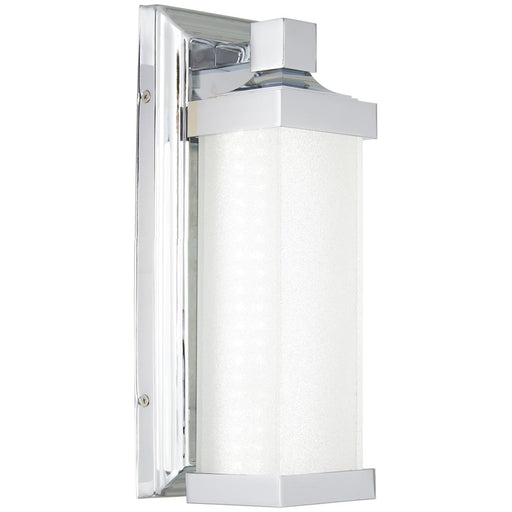 Minka Lavery LED Wall Sconce | Modern Chrome and Glass | Hallway & Bedroom Accent | 5 x 4 x 13 in | Model 5501-77-L