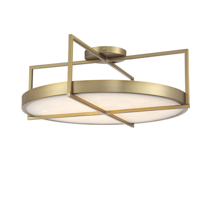 Minka Lavery Boada 1 Light LED Semi Flush Mount, Soft Brass - 5617-695-L