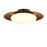 Minka Lavery Zinola 1 Light 18" LED Flush, Sand Coal/Gold/Opal - 5626-869-L