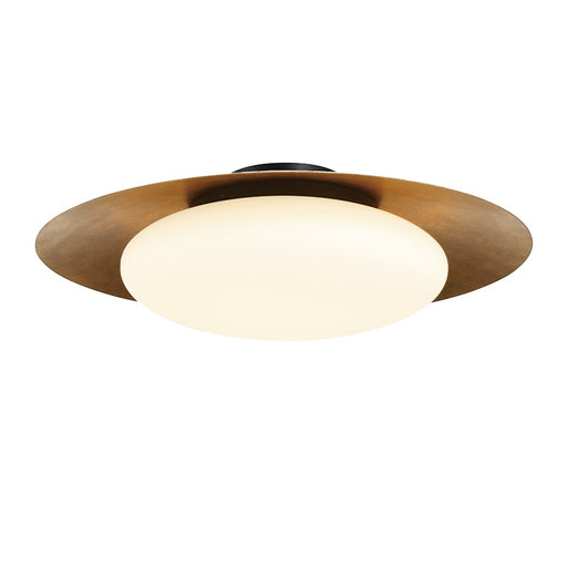 Minka Lavery Zinola 1 Light 24" LED Flush, Sand Coal/Gold/Opal - 5628-869-L