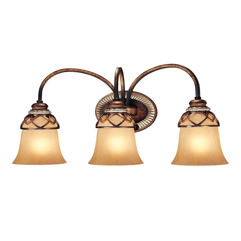 Minka Lavery Aston Court 23in 3-Light Bath Vanity | Traditional Aston Court Bronze and Metal | Bathroom Vanity Light | 23 x 8 x 10 in | Model 5743-206