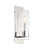 Minka Lavery Vernon Place 1 Light Wall Sconce, Chrome/Clear Ribbed
