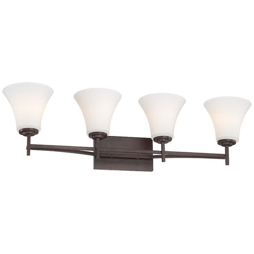 Minka Lavery Middlebrook 32in 4-Light Bath Vanity | Transitional Vintage Bronze | Bathroom Vanity | 31.75 x 31.75 x 8.5 in | Model 5934-284