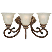 Minka Lavery Belcaro 20in 3-Light Bath Vanity | Traditional Belcaro Walnut | Bathroom Vanity | 8 x 19.5 x 10.25 in | Model 5943-126