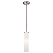 Minka Lavery 1-Light Mini Pendant | Contemporary Brushed Nickel Finish | Kitchen Island & Dining Room Accent | 4.25 x 13.75 in | Model 62-84-PL