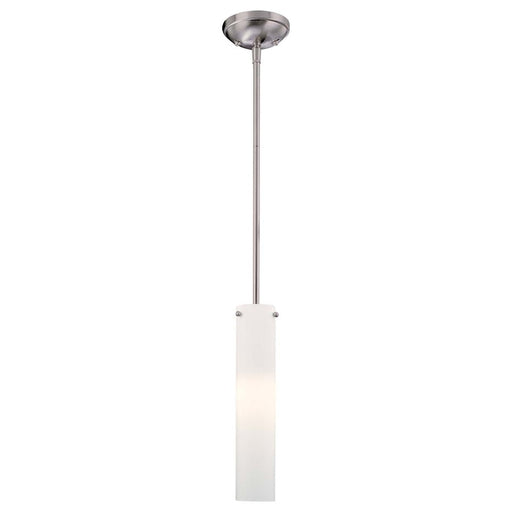 Minka Lavery 1-Light Mini Pendant | Contemporary Brushed Nickel Finish | Kitchen Island & Dining Room Accent | 4.25 x 13.75 in | Model 62-84-PL