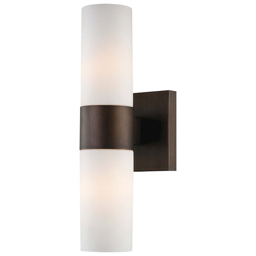 Minka Lavery 2-Light Wall Sconce | Contemporary Copper Bronze Patina Finish | Bathroom & Hallway Accent | 4 x 5 x 14 in | Model 6212-647