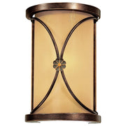 Minka Lavery Atterbury 6in 1-Light Wall Sconce | Traditional Deep Flax Bronze Finish | Hallway & Bedroom Accent | 6 x 4 x 9 in | Model 6230-288