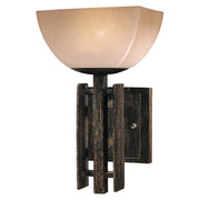 Minka Lavery Lineage 1-Light Wall Sconce | Transitional Iron Oxide Finish | Bathroom & Hallway Accent Light | 5.5 x 7.5 in | Model 6270-357-PL